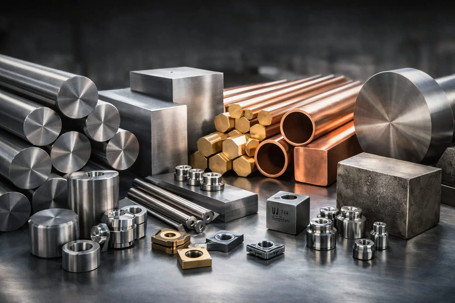 Materiales industriales utilizados en fabricación de piezas